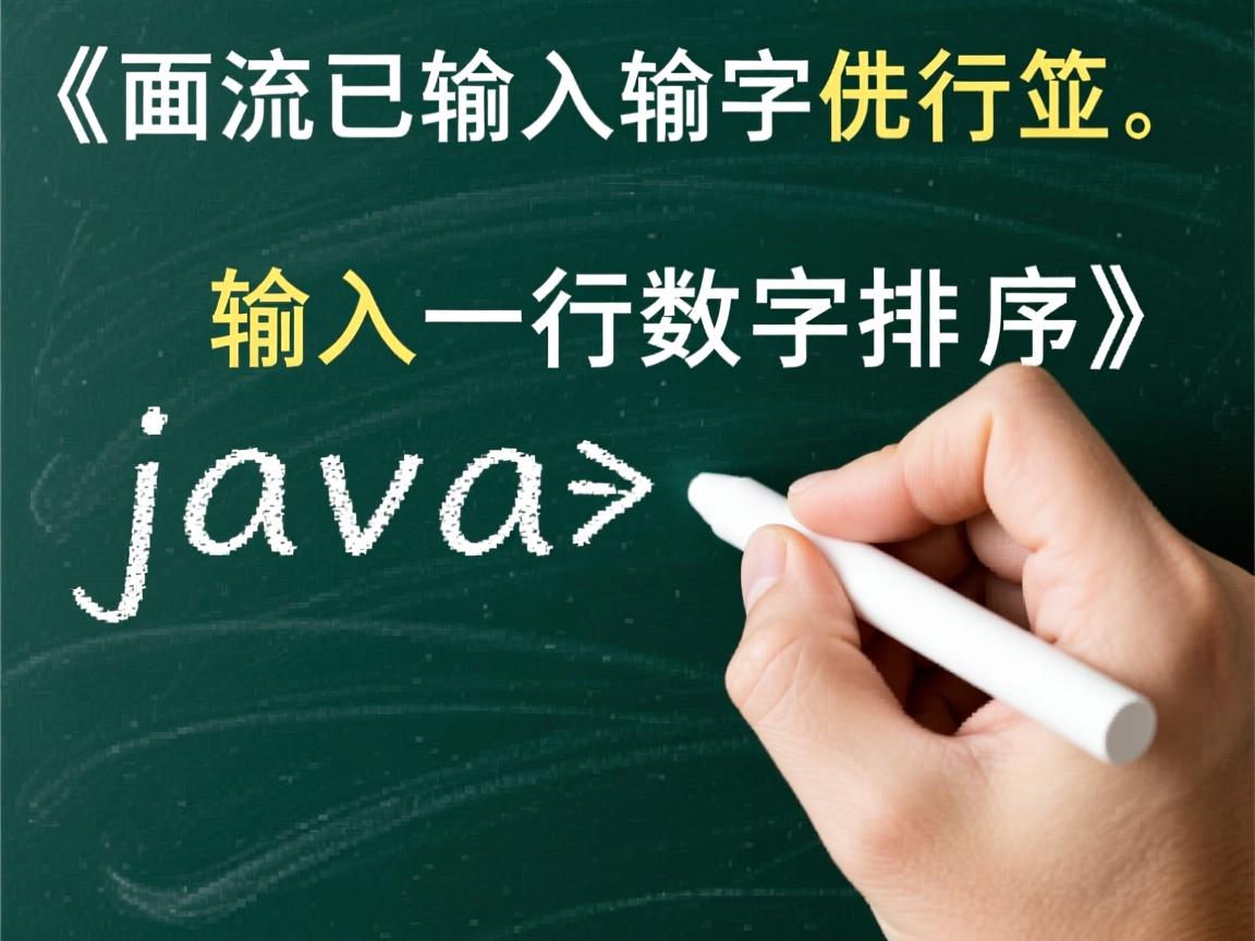 java怎么输入一行数字排序 第1张 java怎么输入一行数字排序 第1张