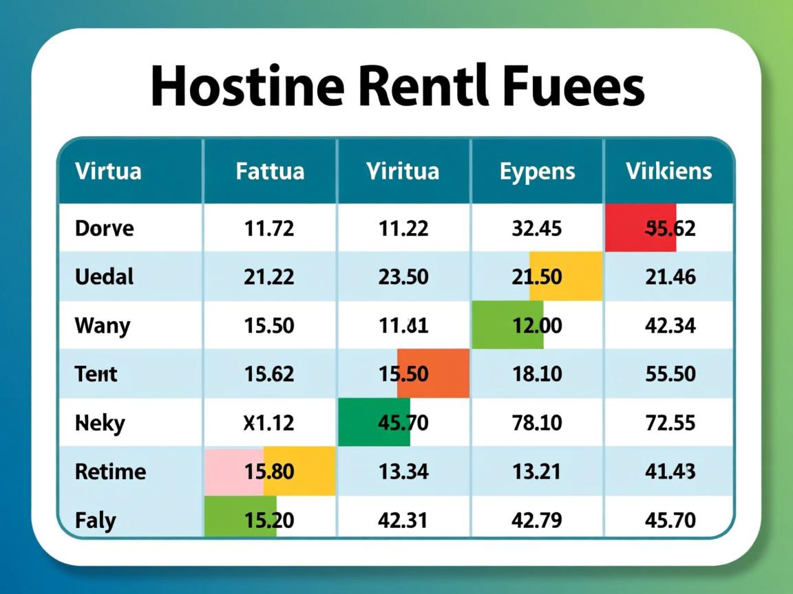 虚拟主机租赁费用价格表 第2张 虚拟主机租赁费用价格表 第2张