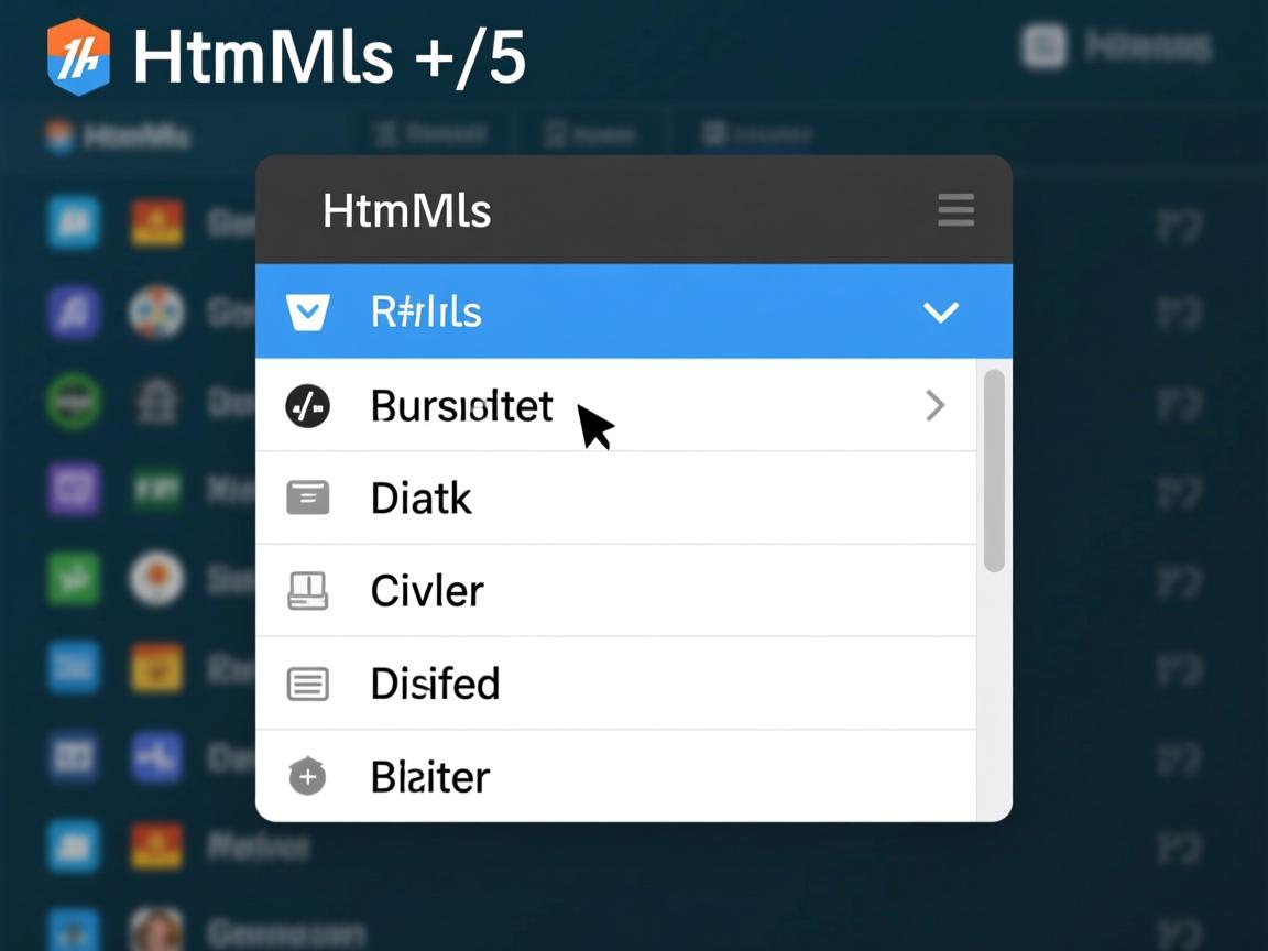 html5如何做下拉列表