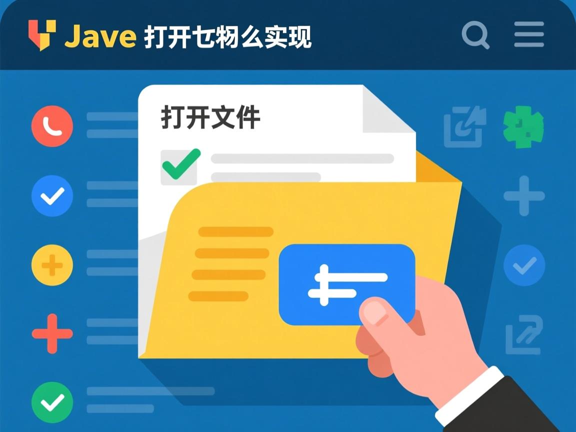 java中打开文件怎么实现