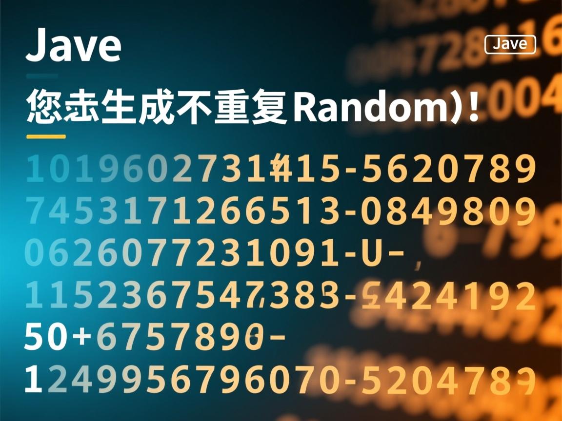 java怎么生成不重复的随机数