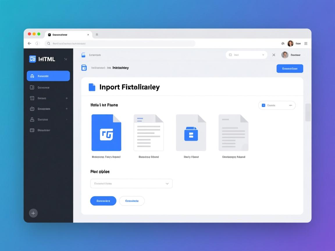 html页面如何导入文件  第3张