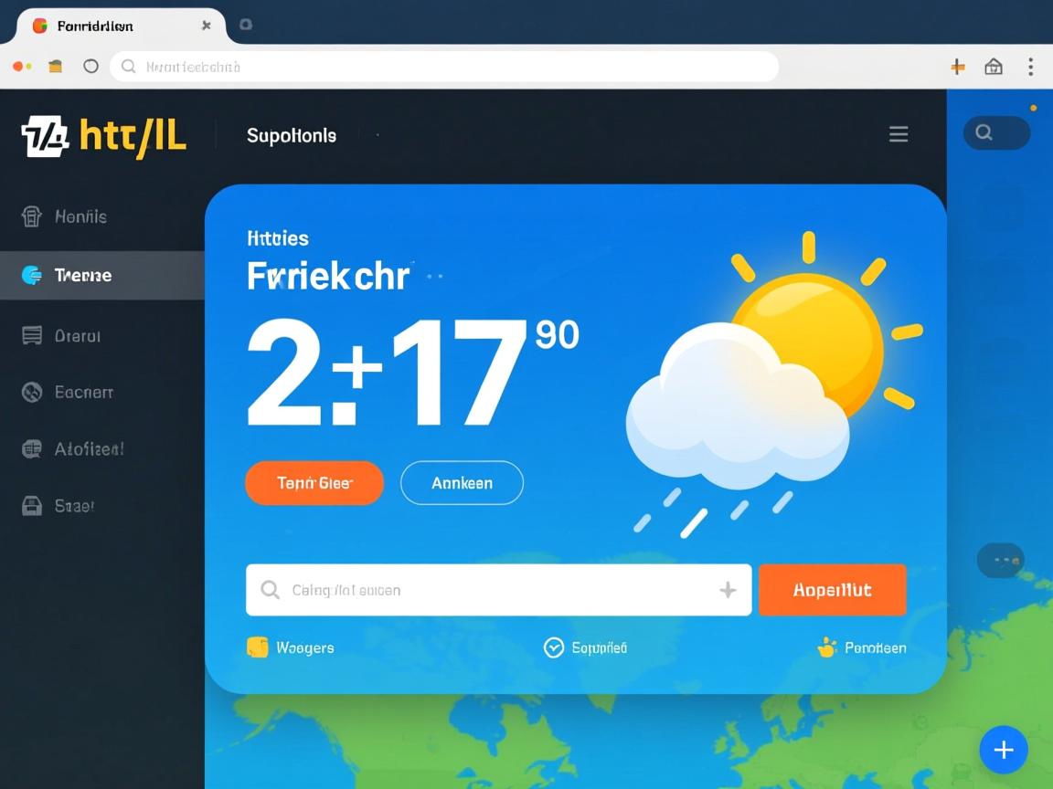 html如何获取实时天气预报  第2张