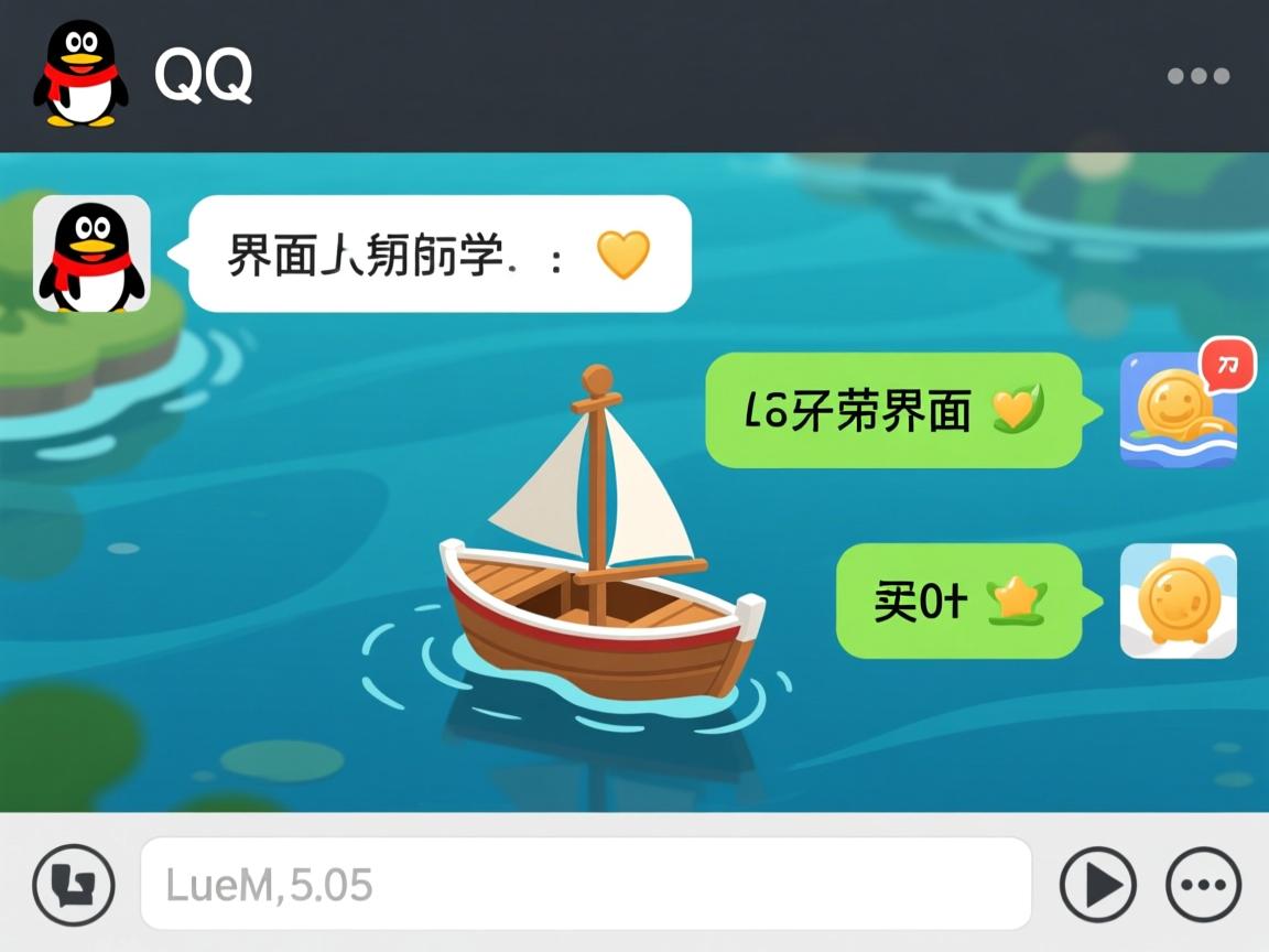 为什么qq聊天界面有个小船  第1张