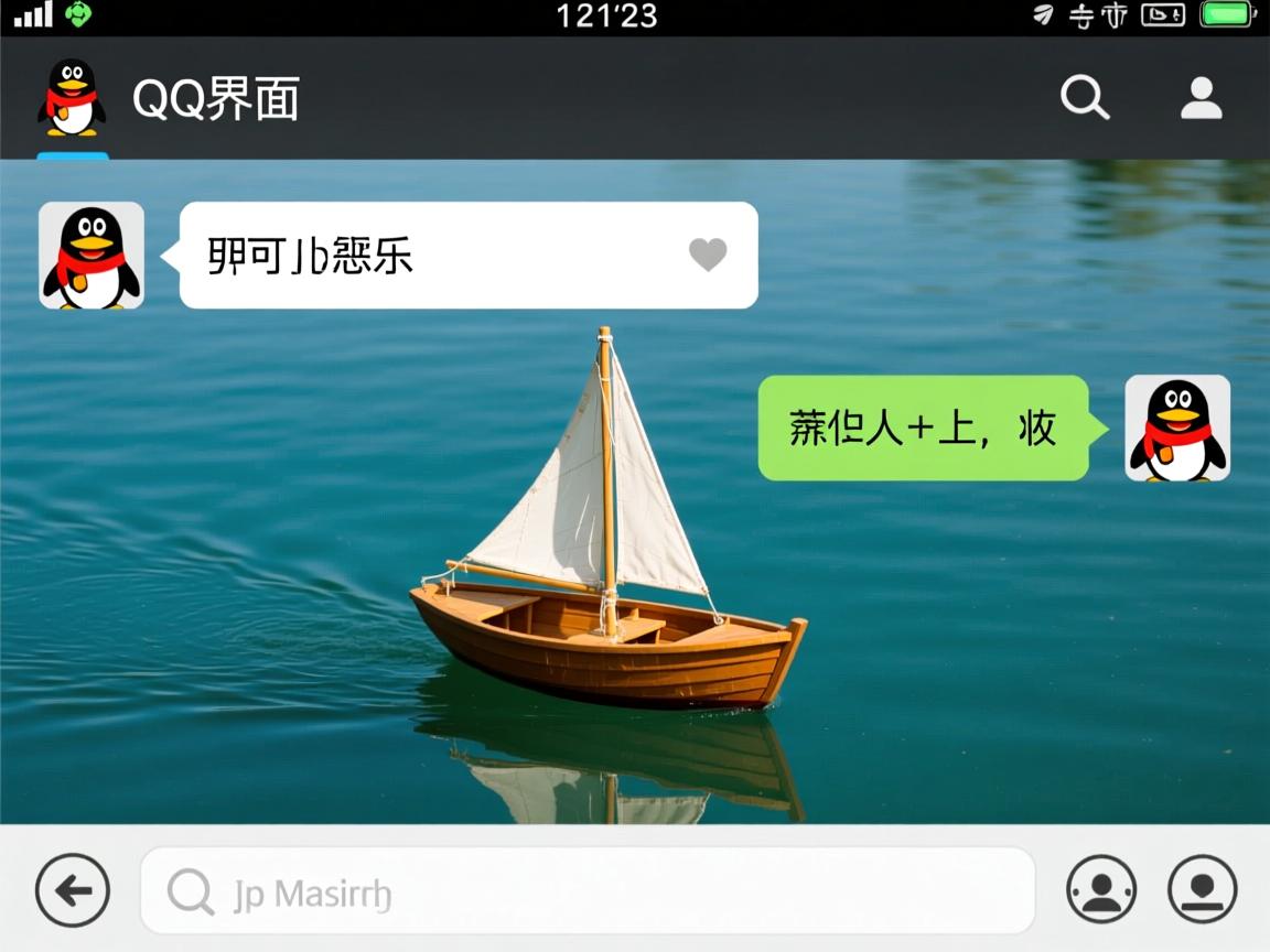 为什么qq聊天界面有个小船  第3张