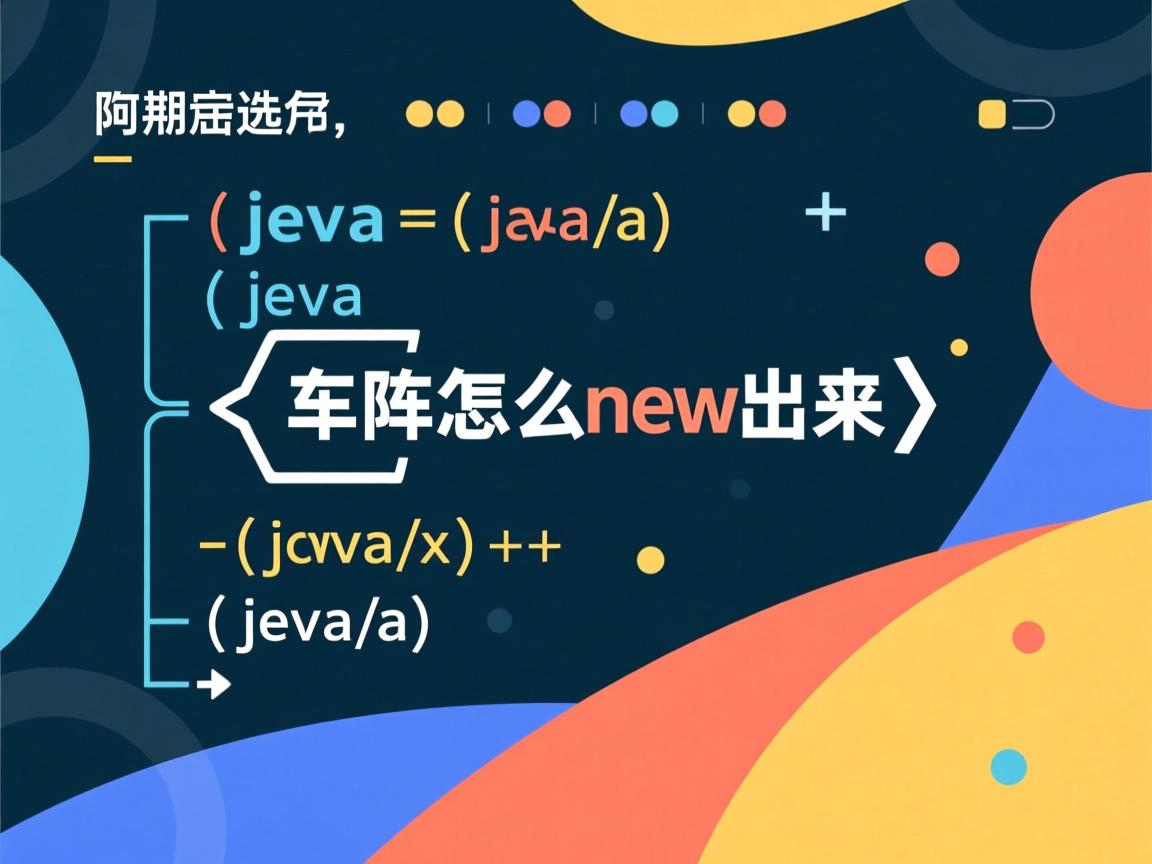 java数组怎么new出来