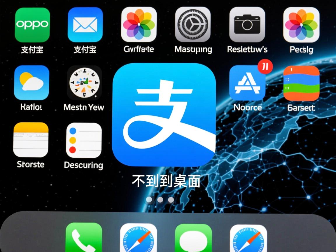 OPPO支付宝为什么不到到桌面