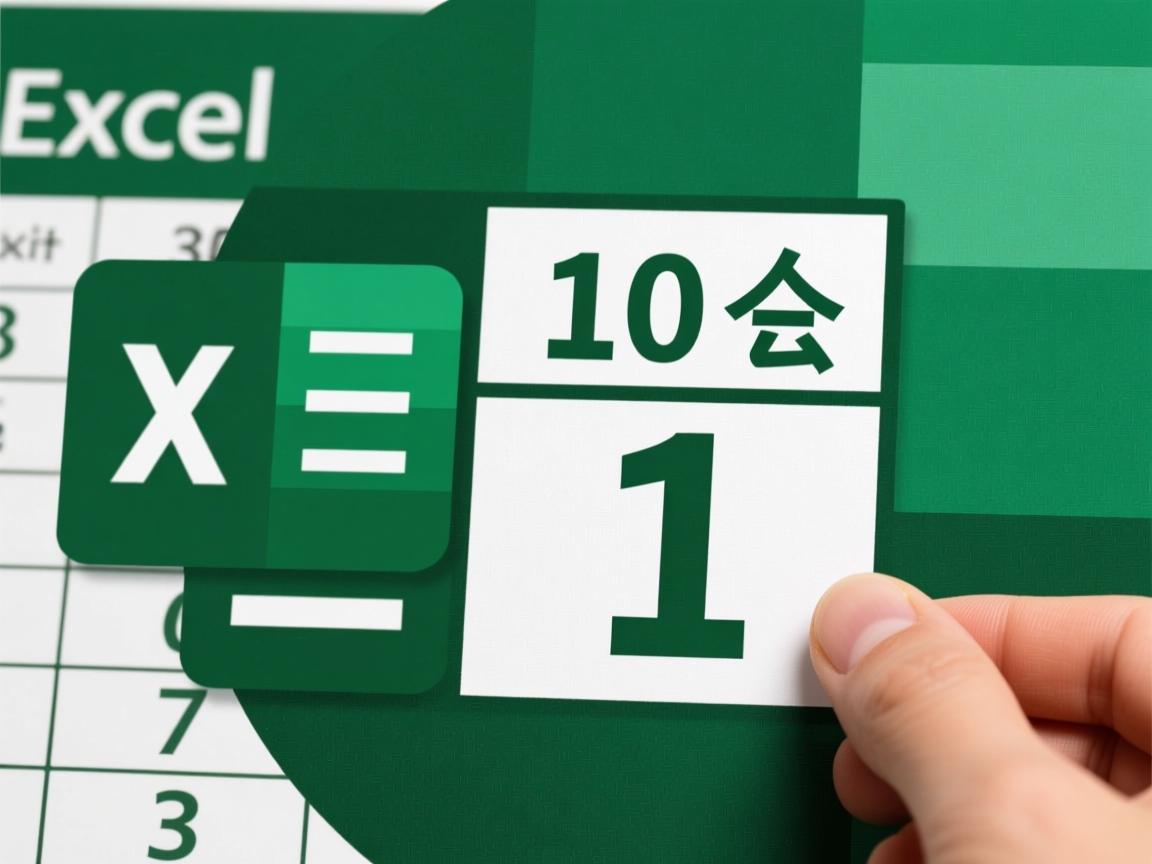 为什么在excel输10会变成1  第2张