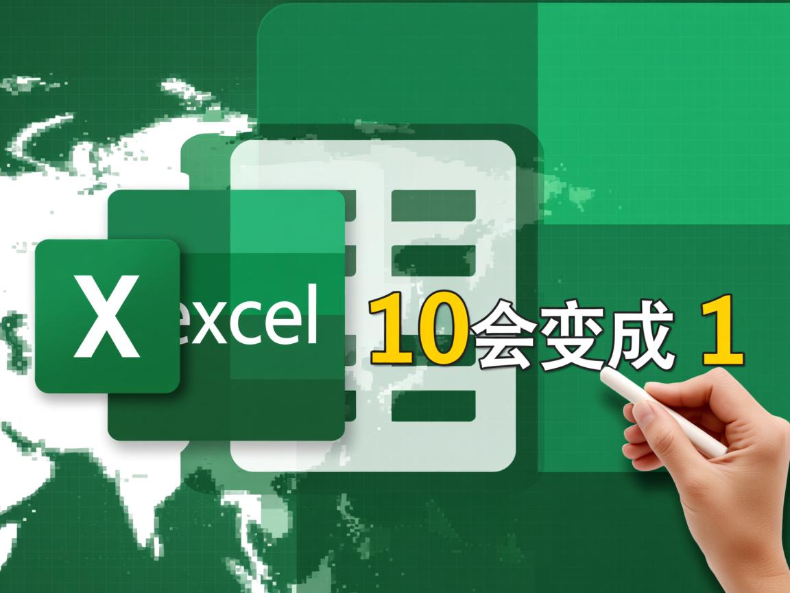 为什么在excel输10会变成1  第3张