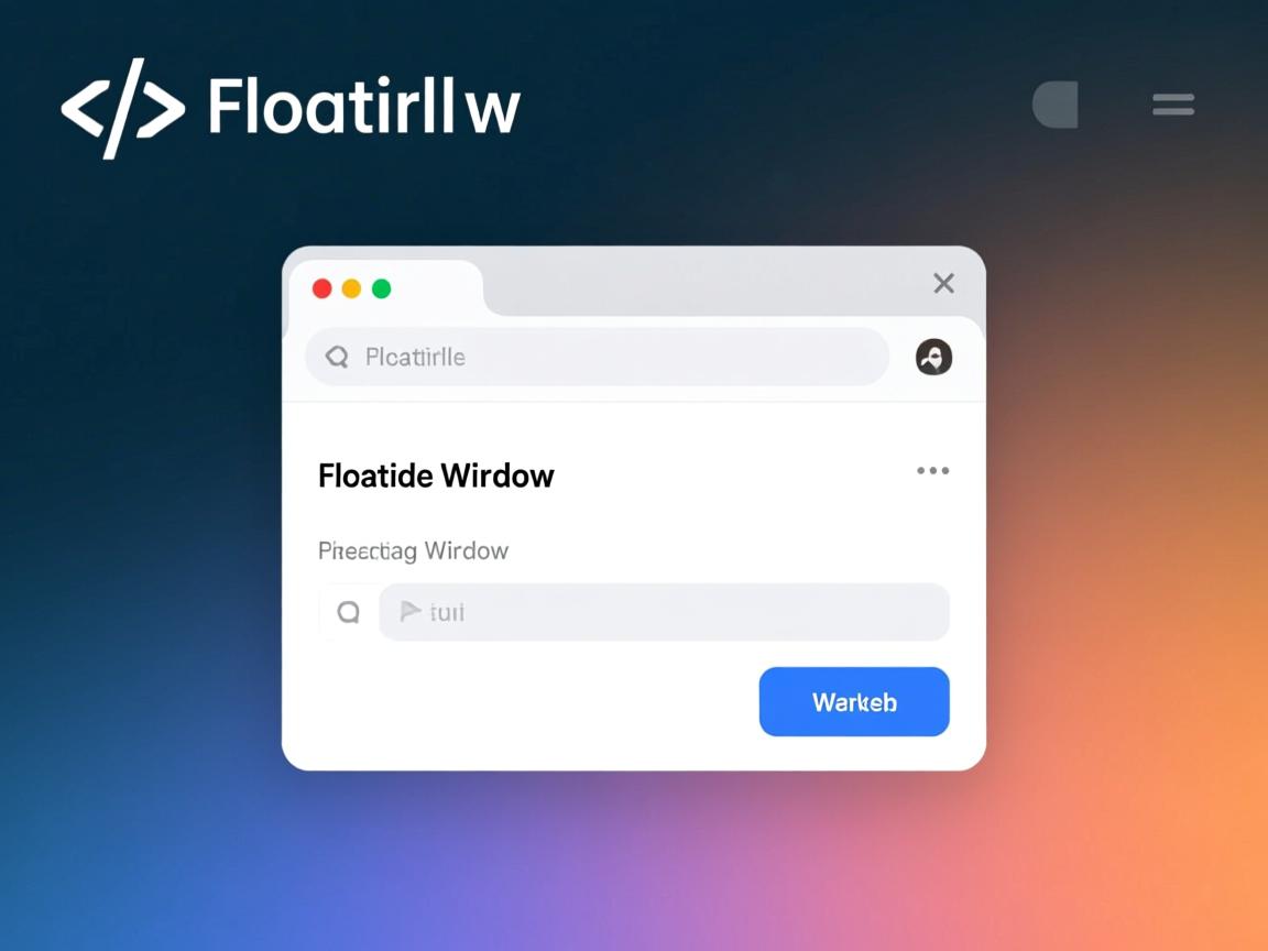 html中如何设置浮动窗口 第1张 html中如何设置浮动窗口 第1张