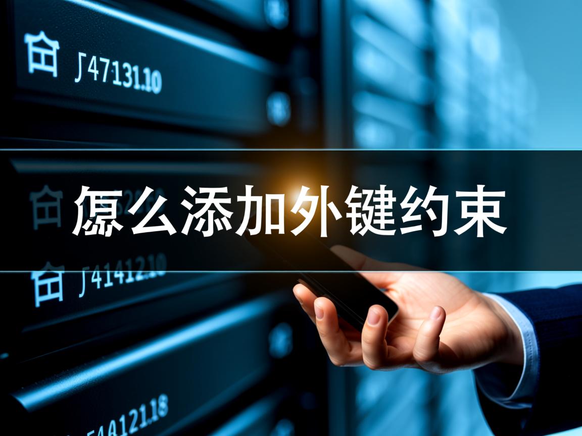 数据库怎么添加外键约束