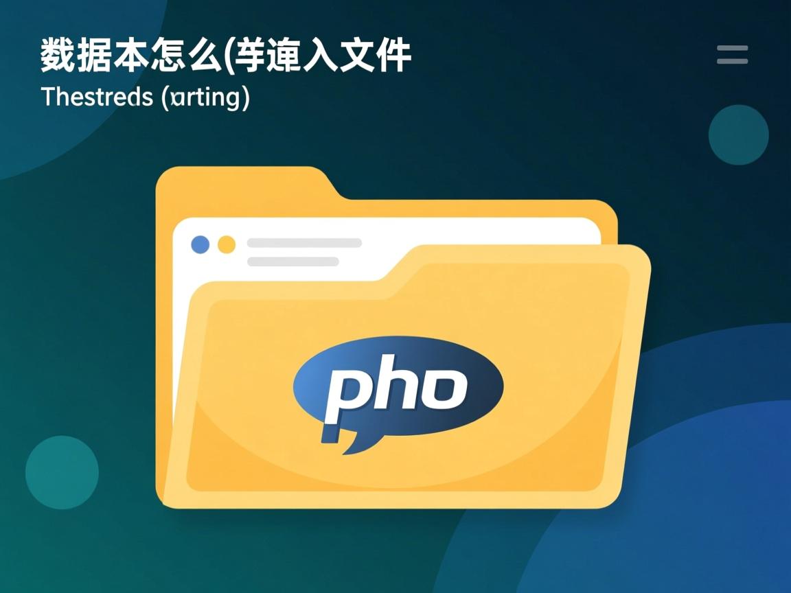 php数据库怎么导入文件夹 第3张 php数据库怎么导入文件夹 第3张