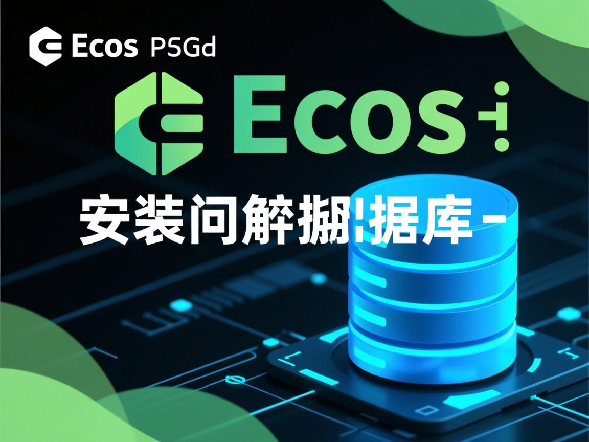 Ecos怎么安装数据库 第2张 Ecos怎么安装数据库 第2张