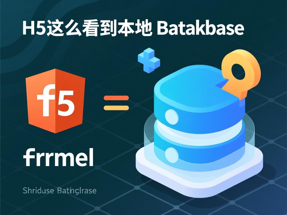 html5怎么看到本地数据库  第1张