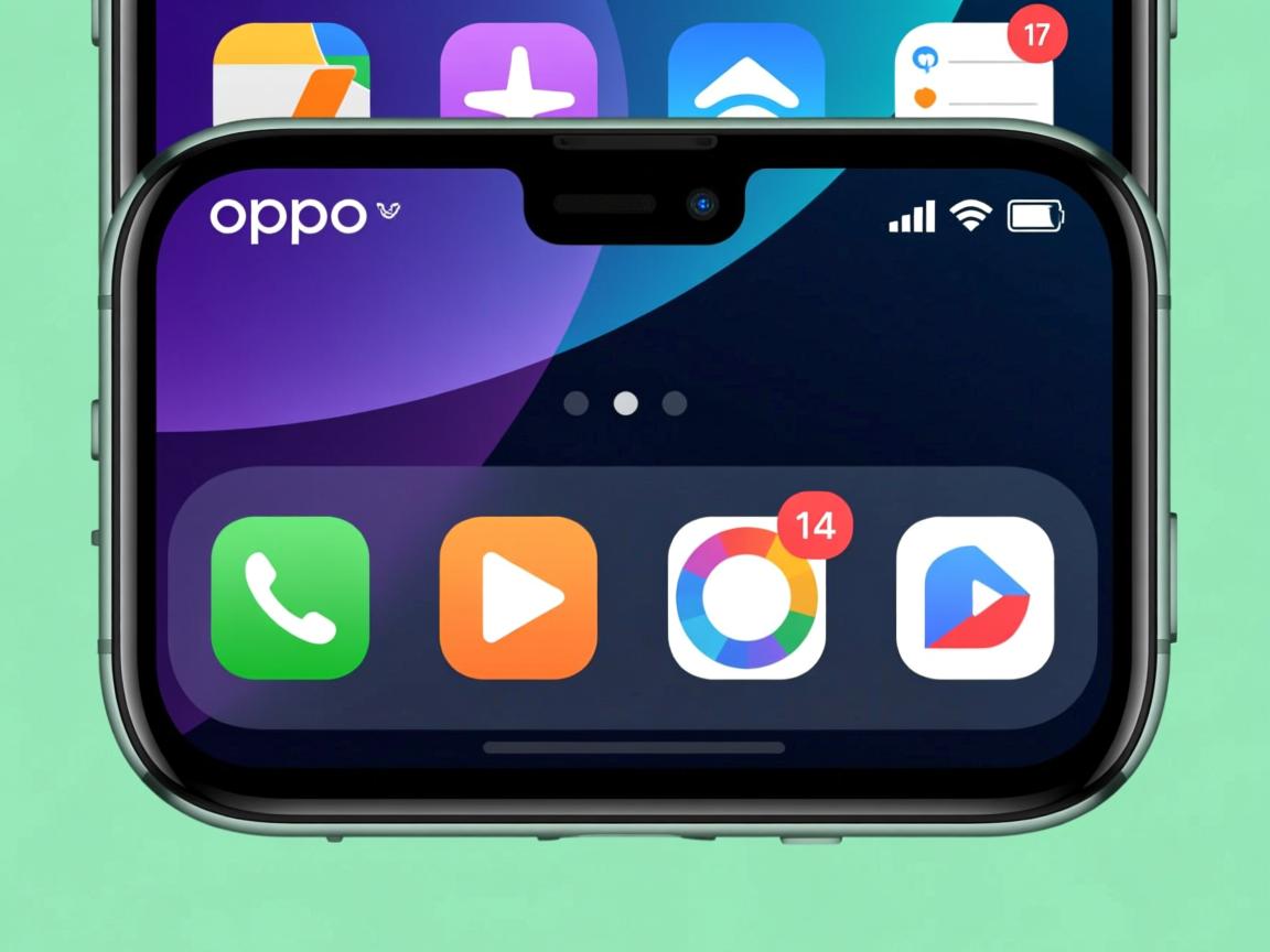 oppo手机的应用栏为什么在上面