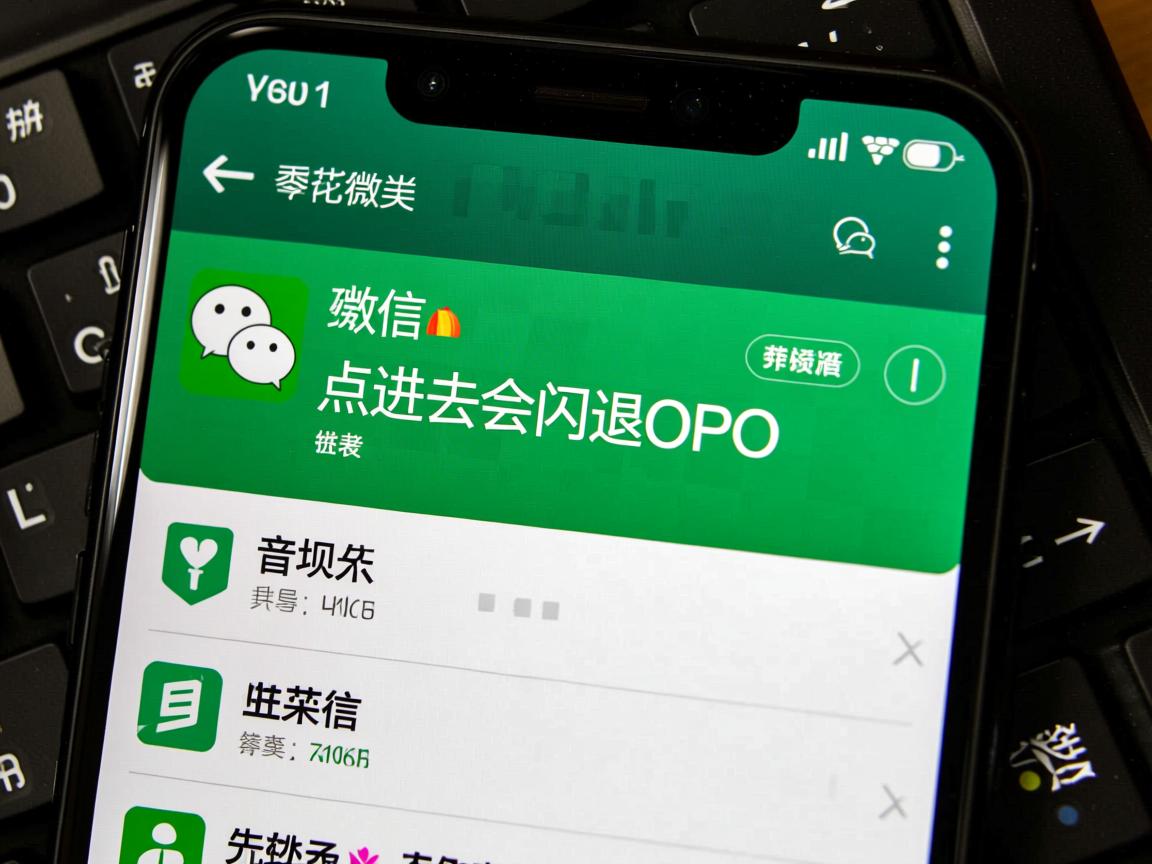 为什么微信点进去会闪退oppo