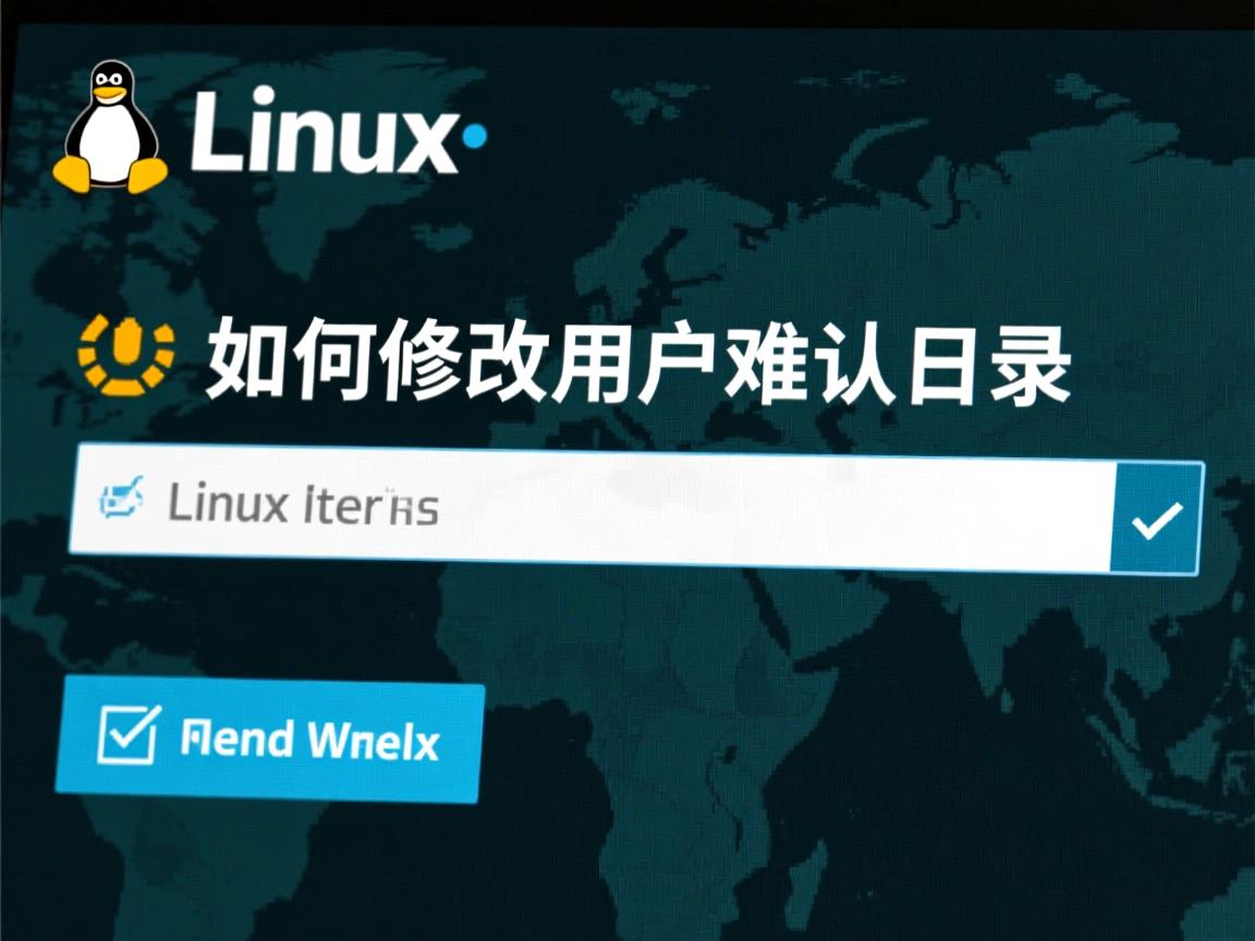 linux下如何修改用户默认目录  第1张