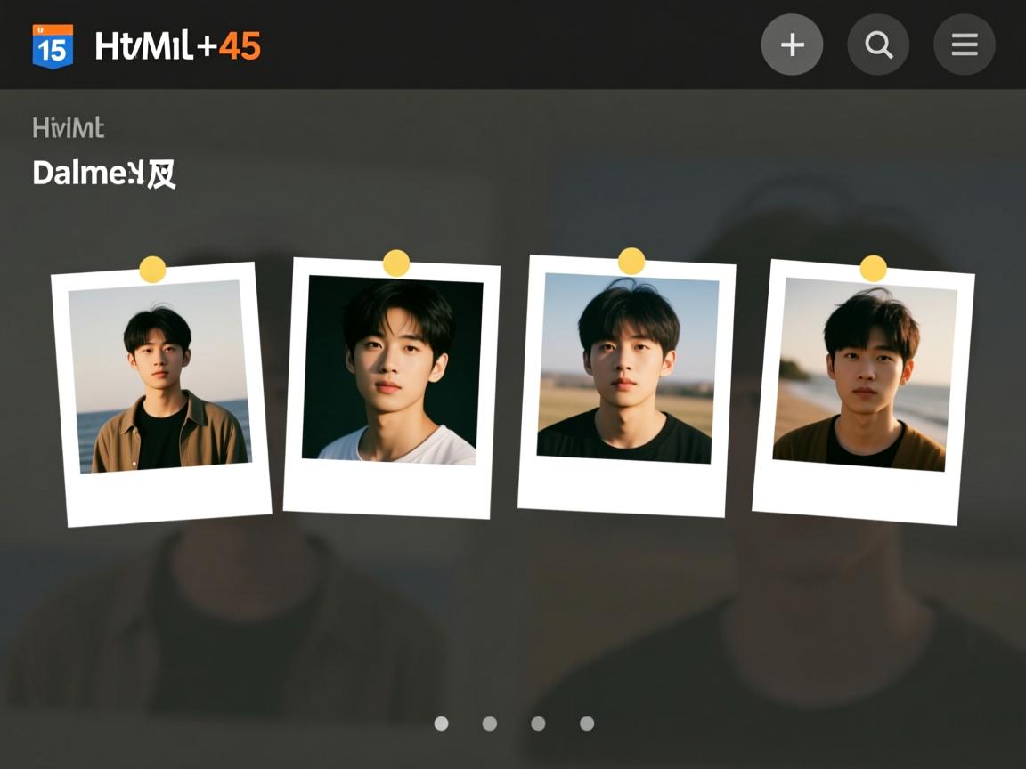 html5如何将4张照片排列  第1张
