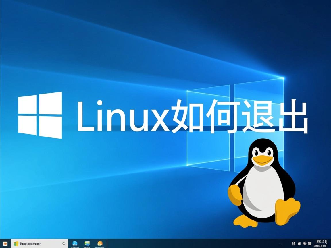 win10的linux 如何退出