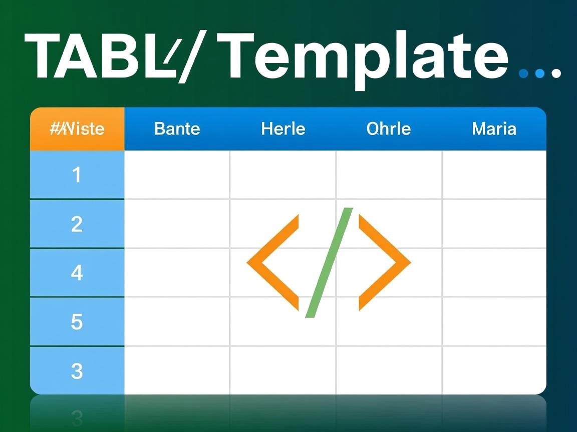 如何用html做表格模板  第1张