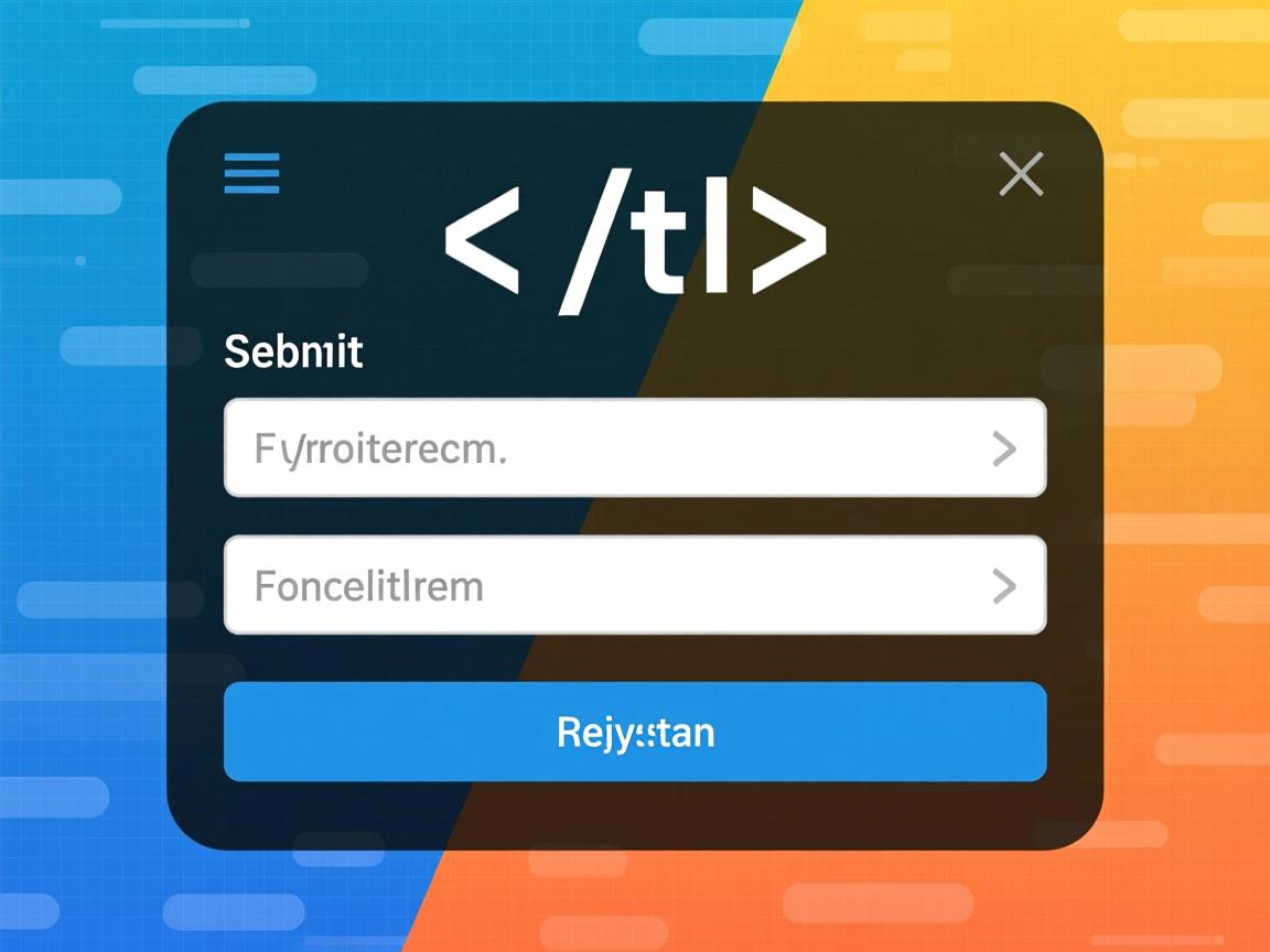 html如何提交表单  第1张