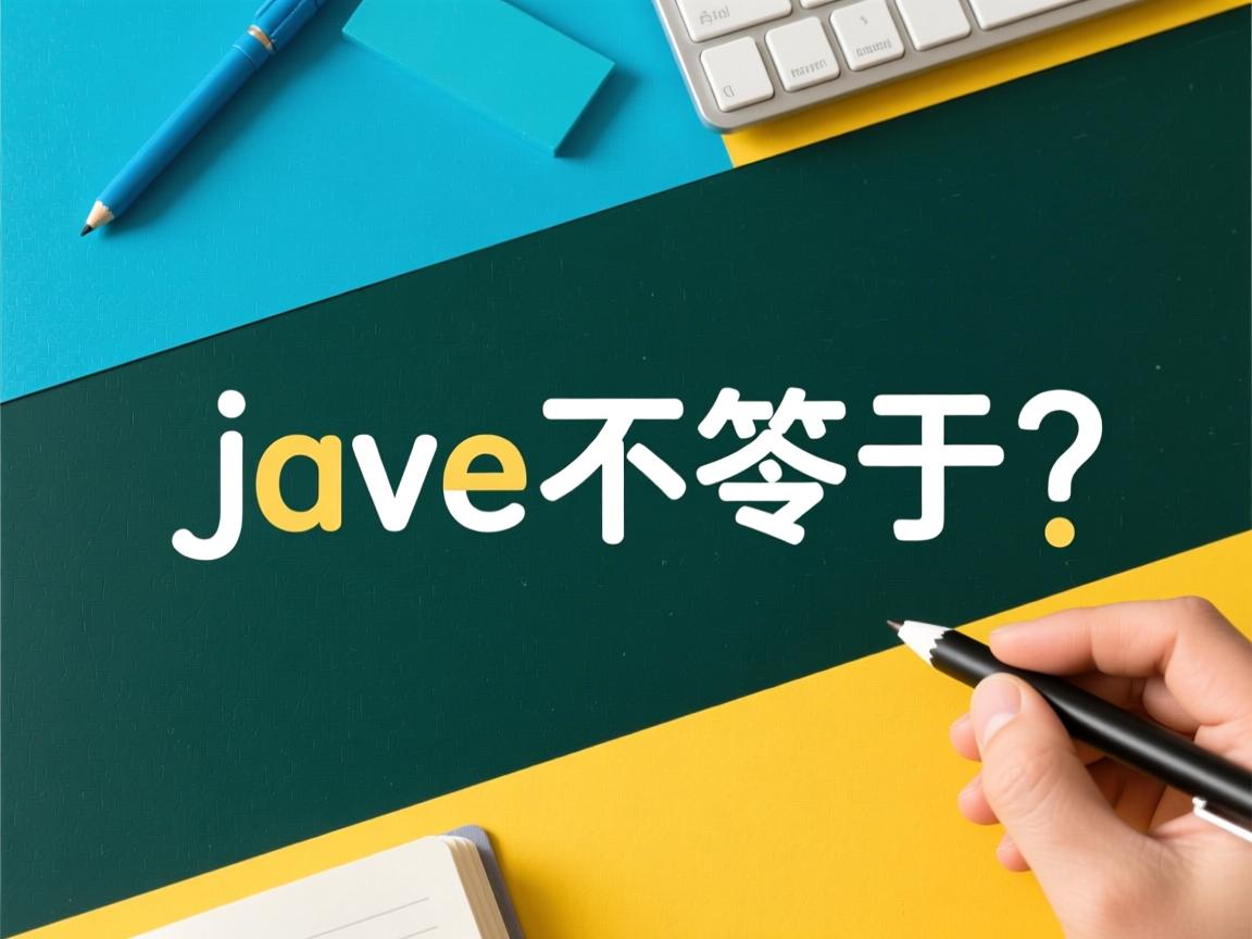 java里的不等于符号怎么打