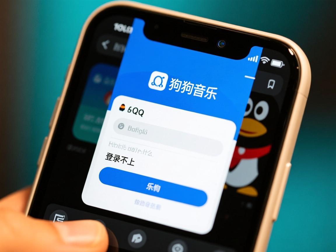 酷狗音乐用qq为什么登录不上