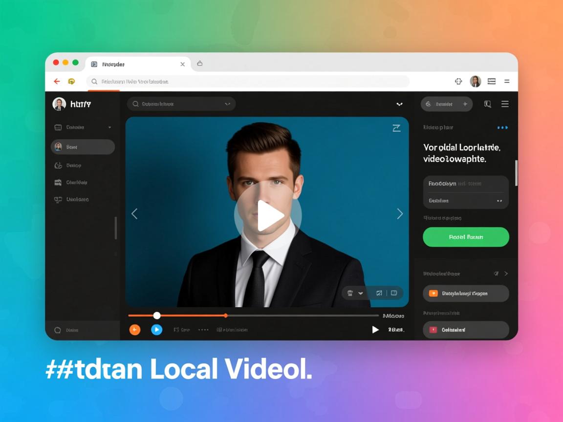 html如何添加本地视频播放  第1张