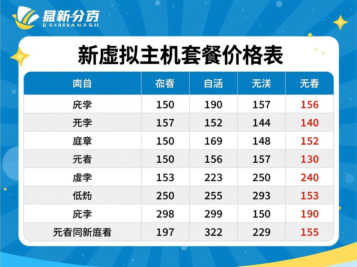 阜新虚拟主机套餐价格表  第3张