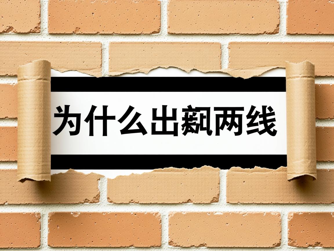 word横线为什么出现两道杠