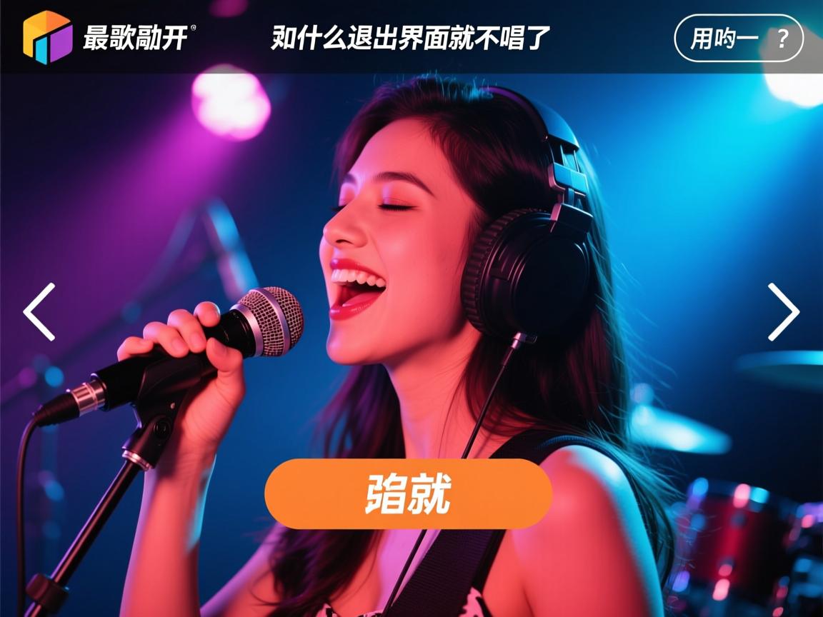K歌为什么退出界面就不唱了  第3张