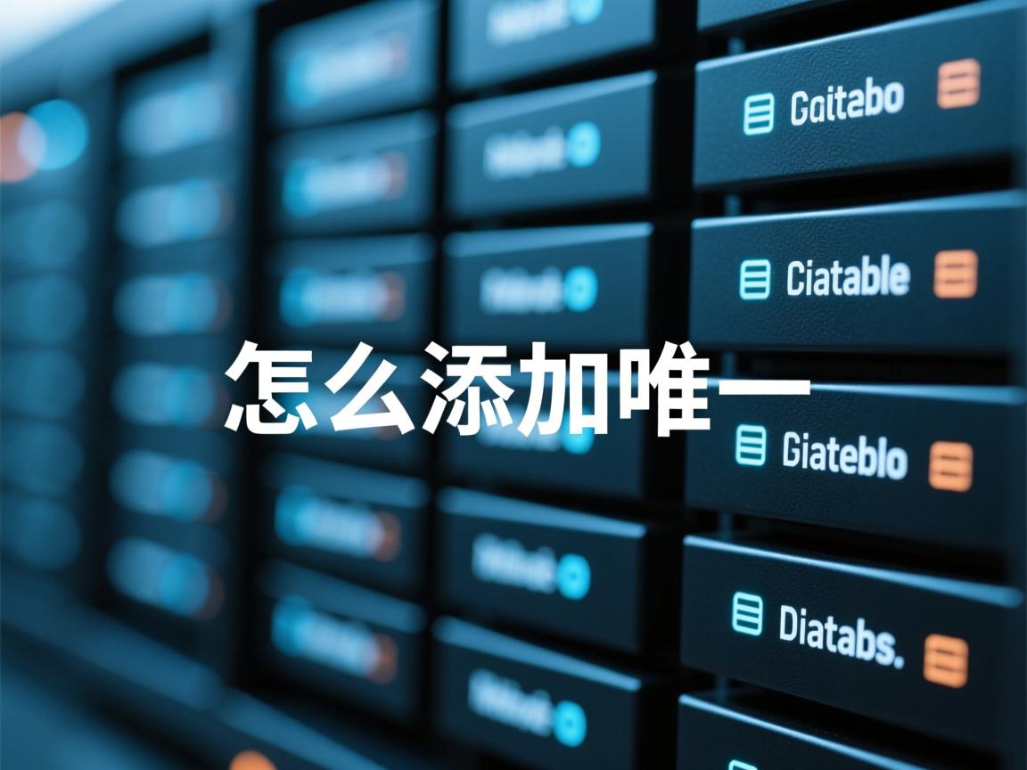 数据库怎么添加唯一  第2张