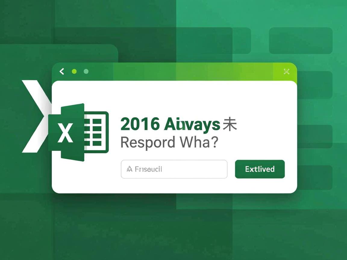 excel2016总是未响应为什么 第1张 excel2016总是未响应为什么 第1张