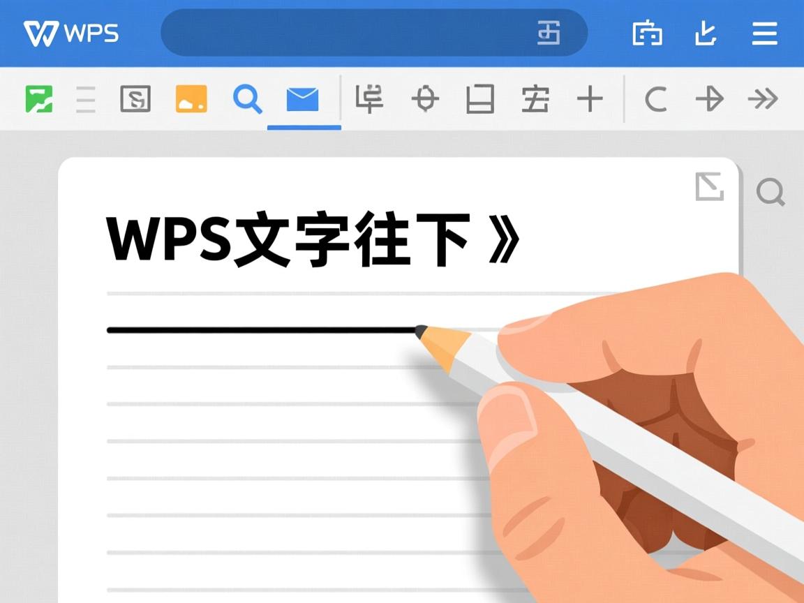 为什么wps文字往下拉有横线