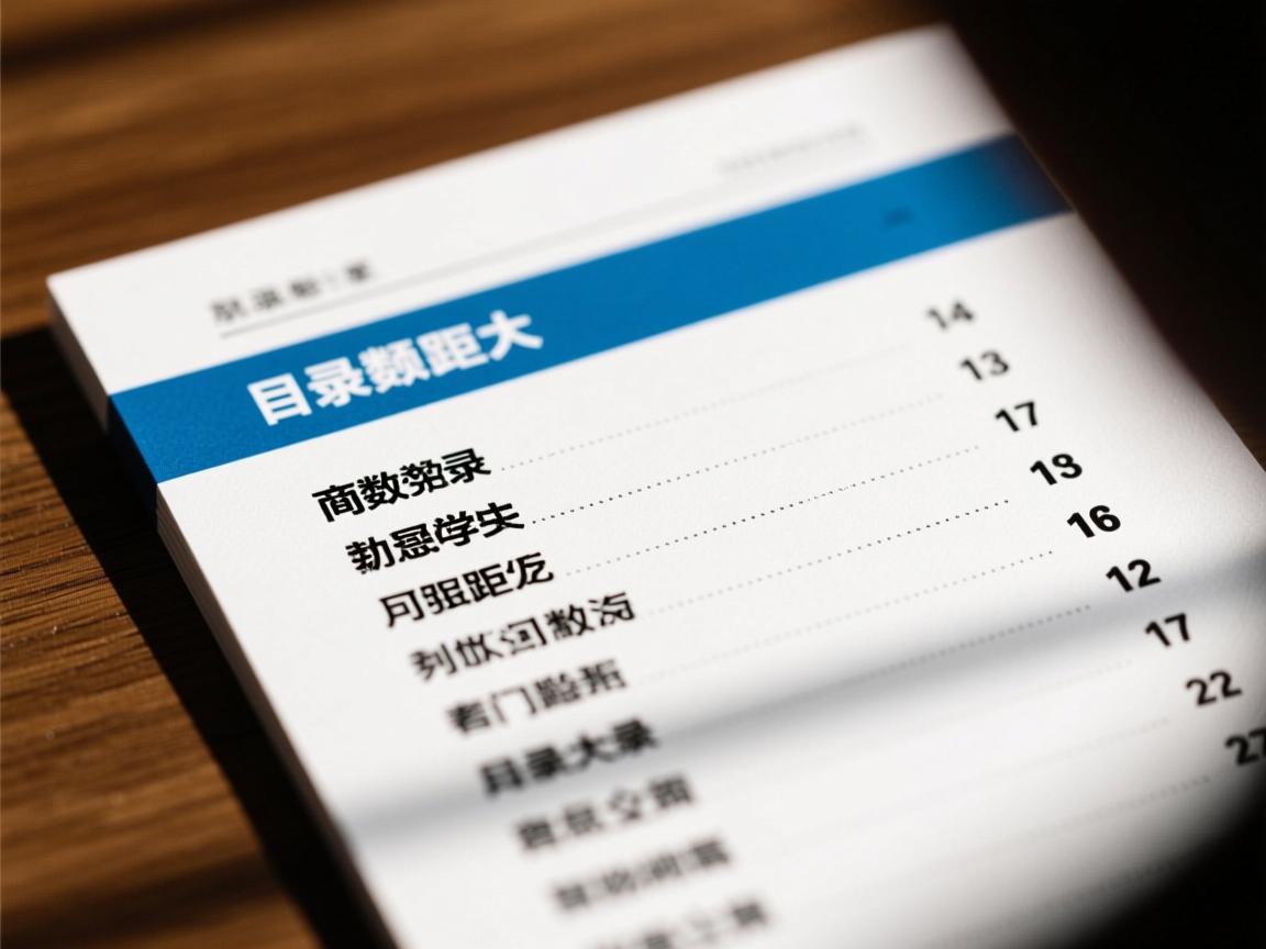 word里目录为什么字数间距大