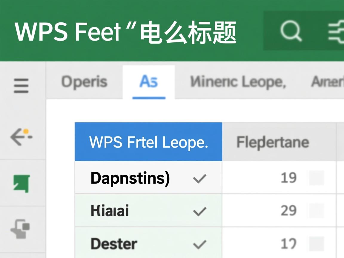wps表格标题为什么在下面  第2张