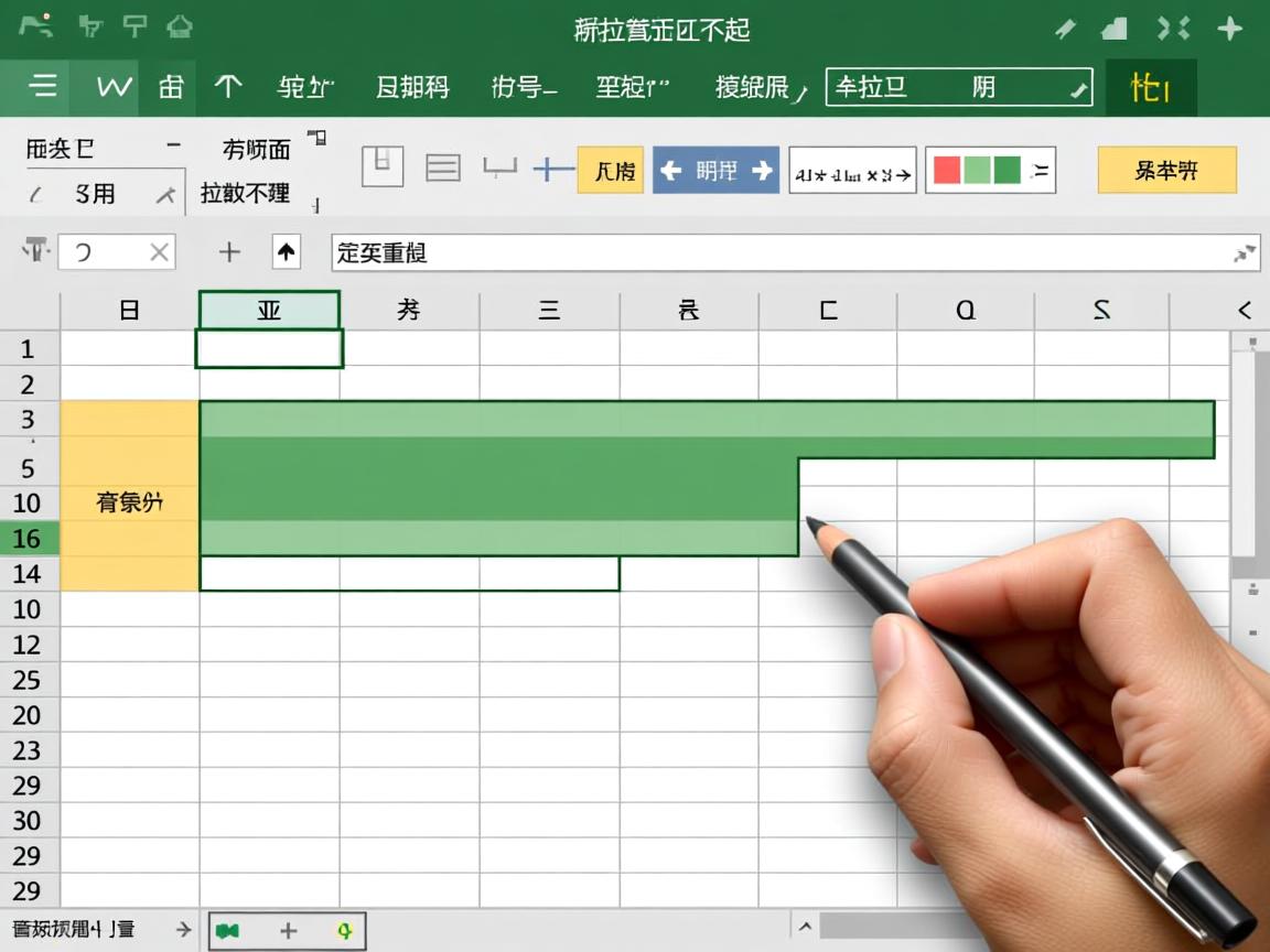excel表格为什么横拉不起