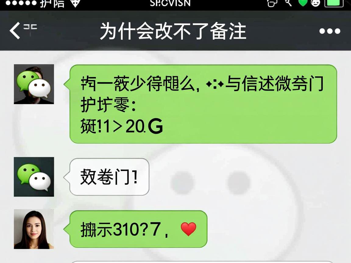 微信为什么会改不了备注