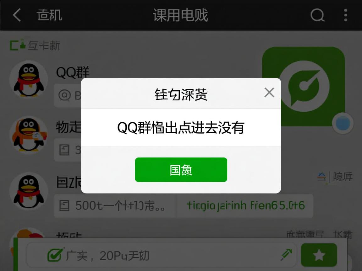 为什么qq群弹出点进去没有  第1张