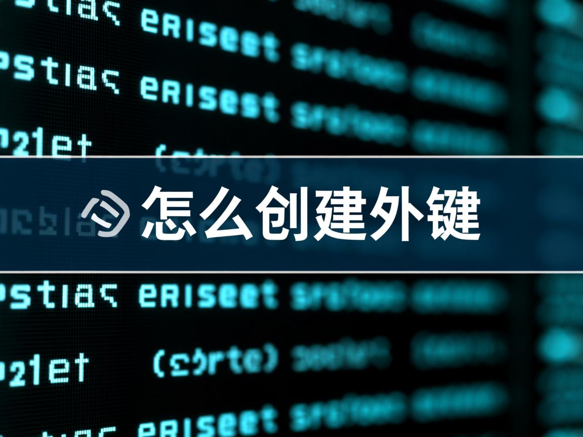 数据库怎么创建外键  第1张
