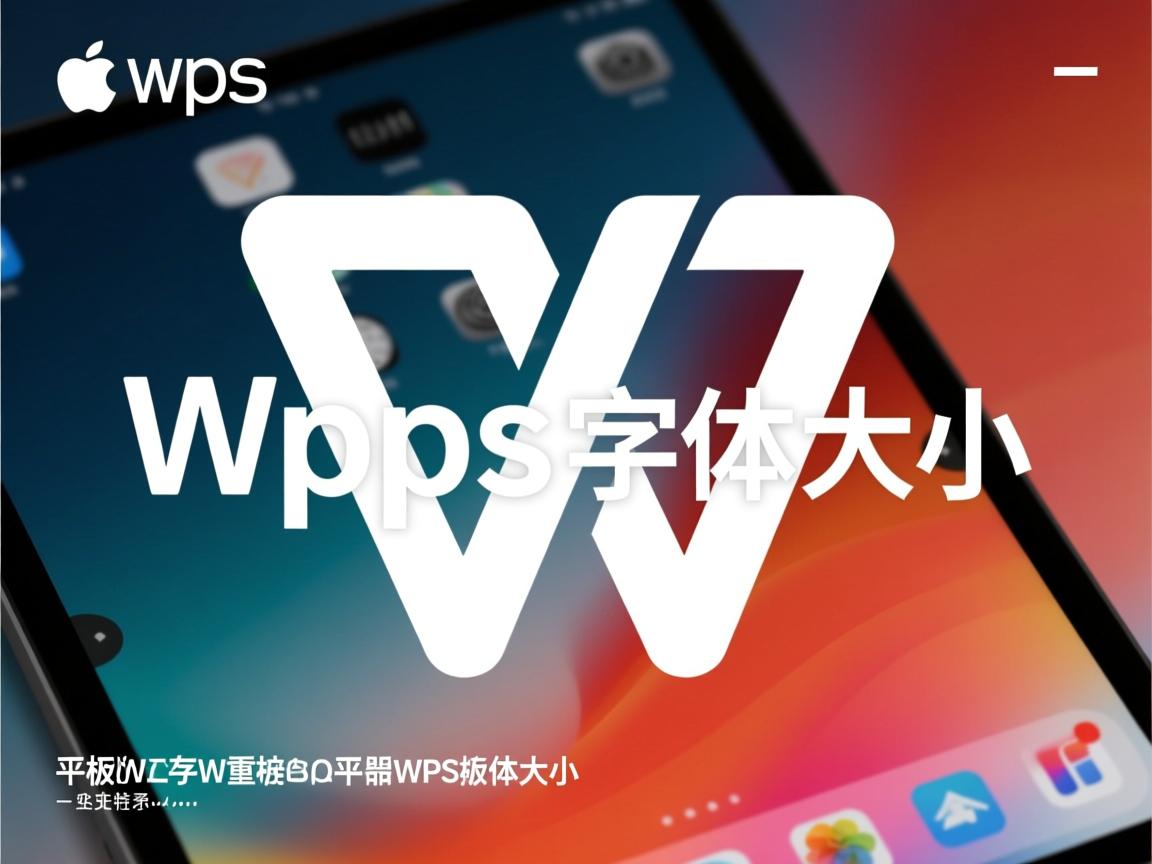 为什么苹果平板wps字体大小