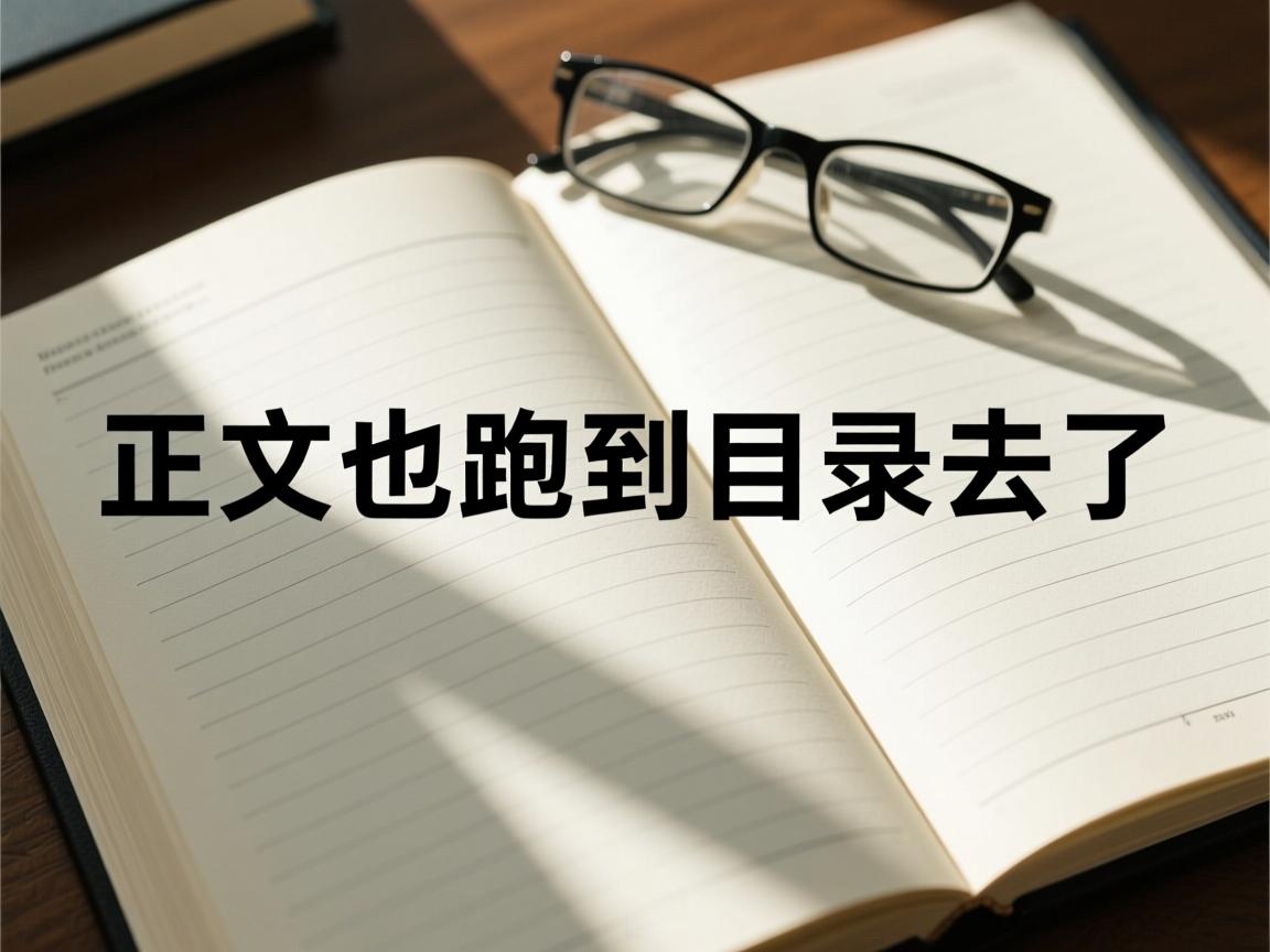 word为什么正文也跑到目录去了