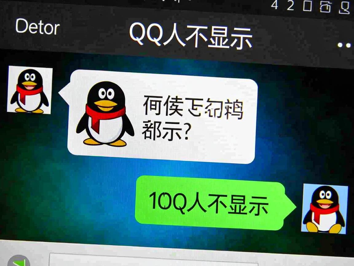 为什么qq聊天人不显示