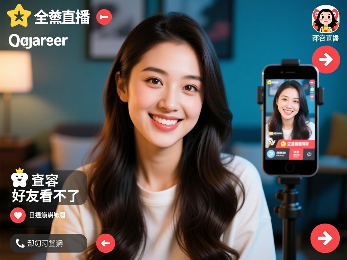 QQ空间直播为什么好友看不了