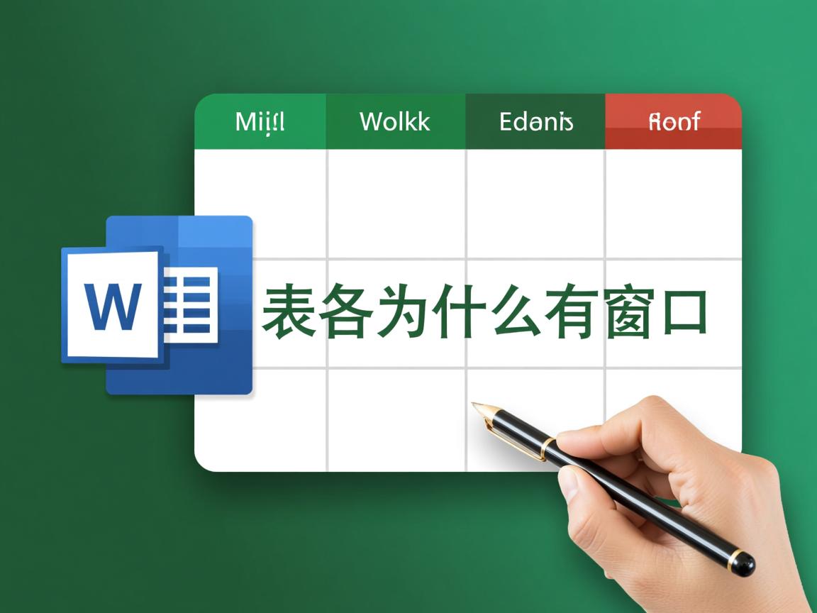 word中的表格为什么有窗口 第1张 word中的表格为什么有窗口 第1张