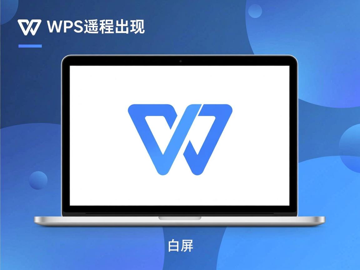 为什么WPS远程出现的是白屏