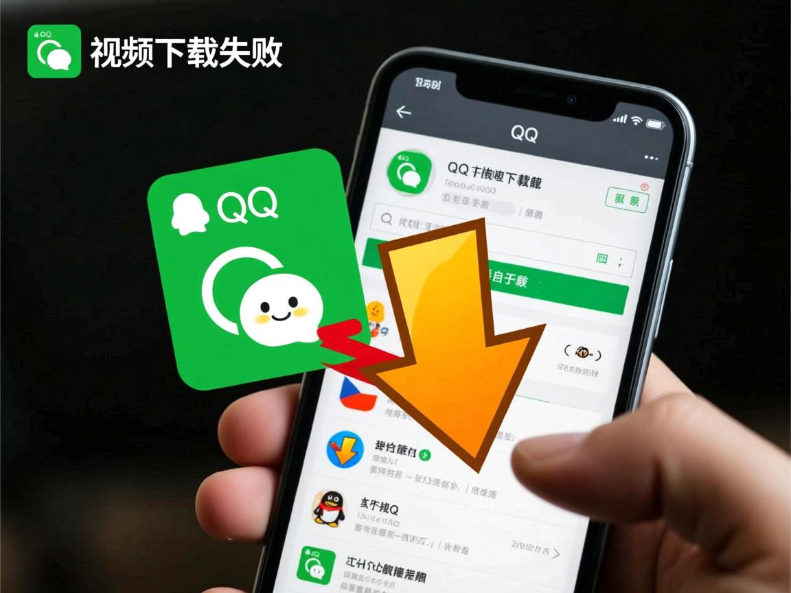 为什么qq发的视频下载失败