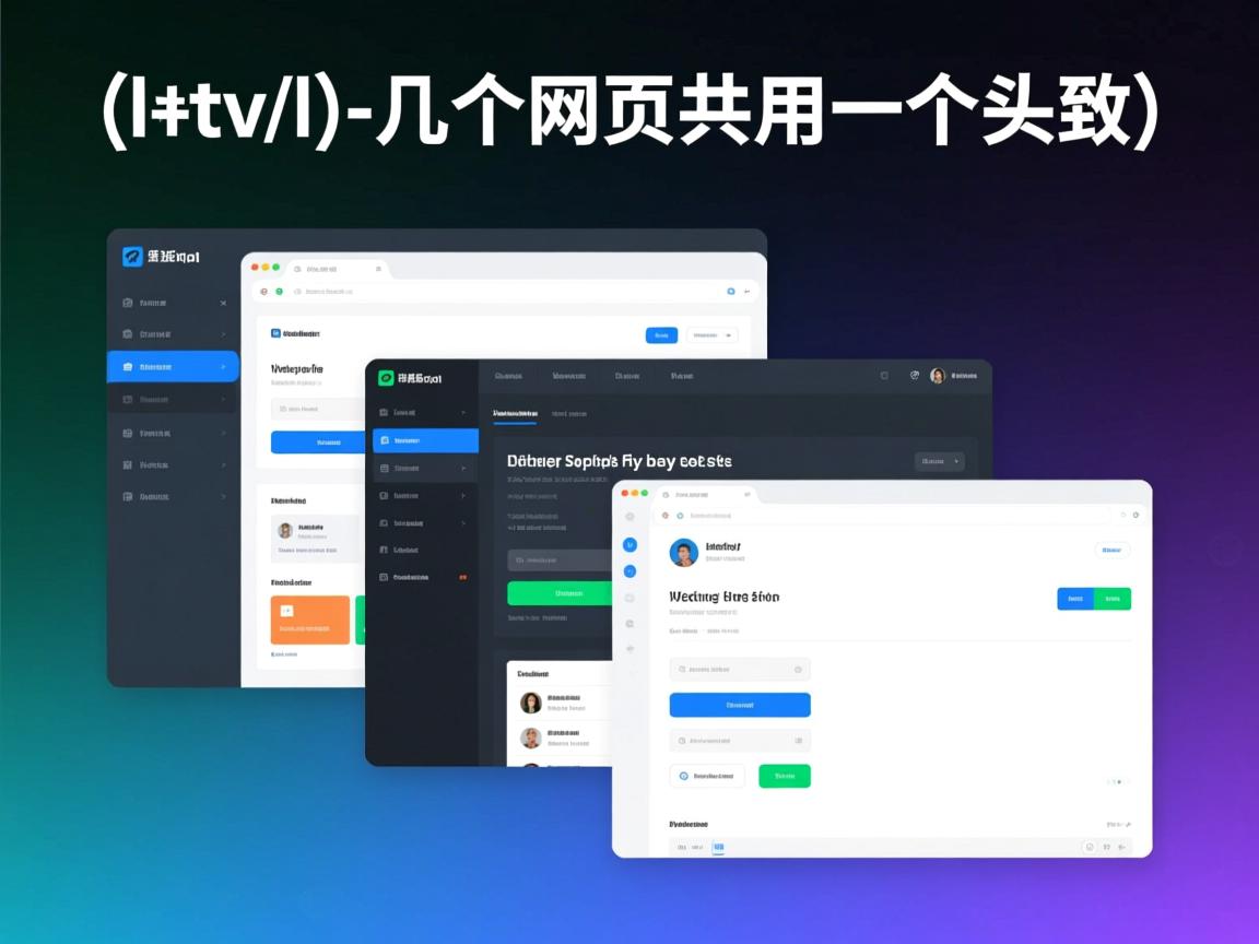 html如何将几个网页共用一个头  第2张