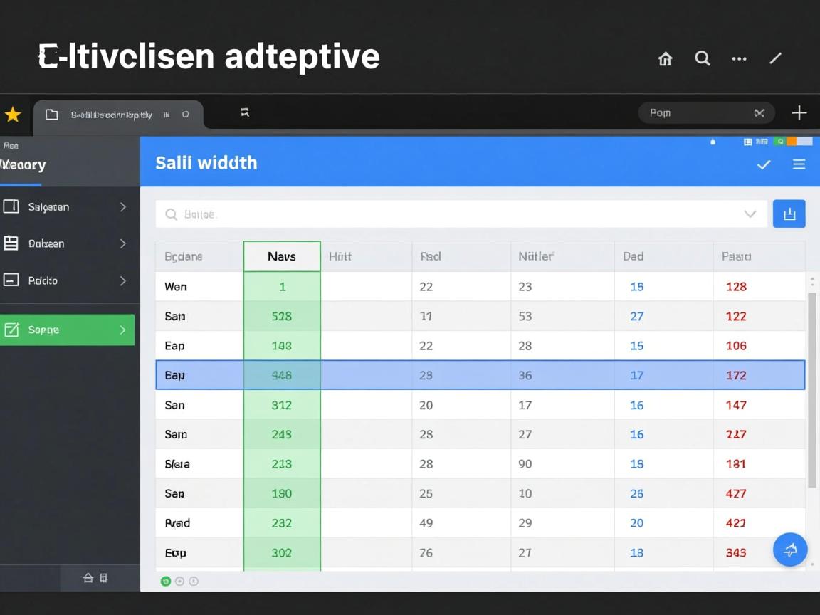 html表格如何设置列宽度自适应 第1张 html表格如何设置列宽度自适应 第1张