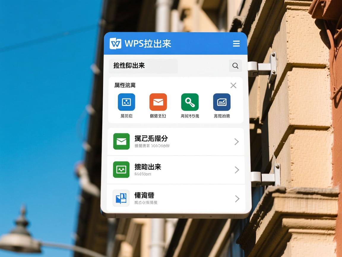 为什么wps的属性拉不出来  第1张